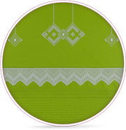 Elişi Dantel Montajlı Elma Yeşili Renkli Pike Takımı